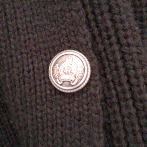 LCR Casual Men XXL Preppy Knit Wool Blend Longline Open Front Cardigan Car Coat - Picture 6 of 6